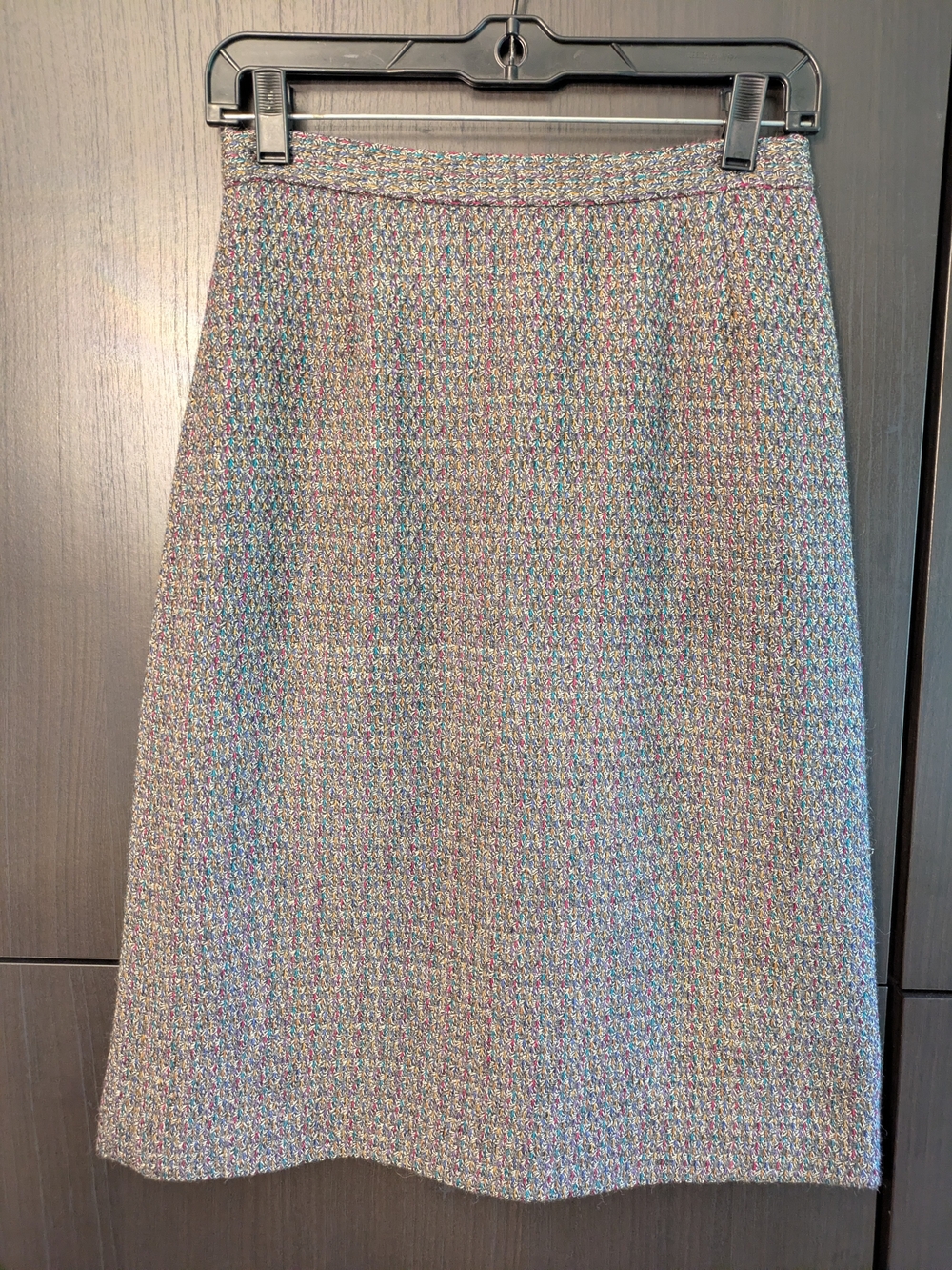 Vintage Multicolor Tweed Pencil Skirt By Spitalnick & Co. Sz 8